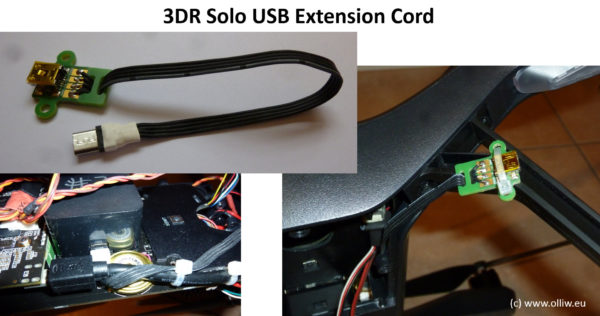 3DR Solo usb extension olliw